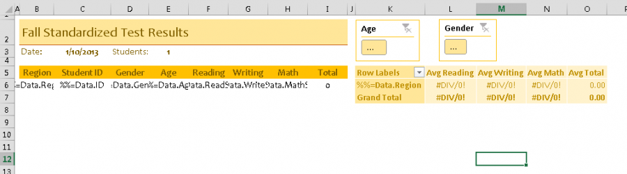 Excel Get Slicer Values